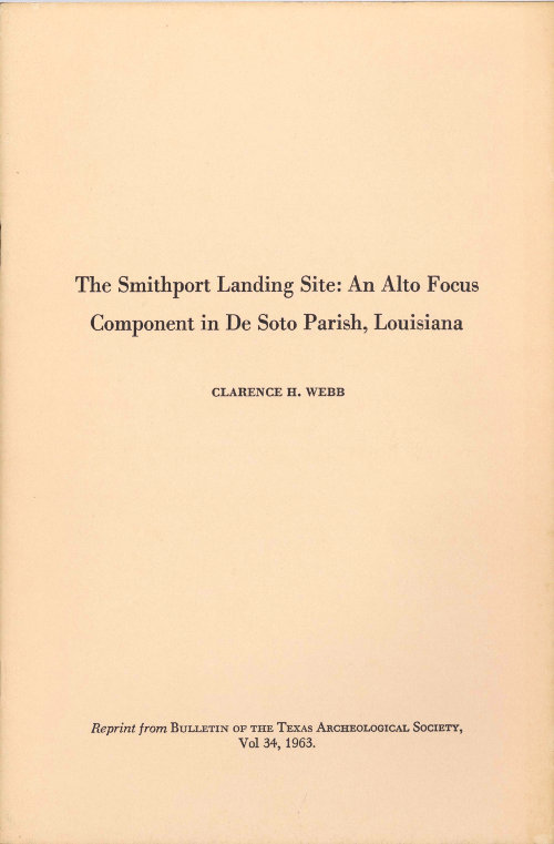The Smithport Landing Site: An Alto Focus Component in De Soto Parish, Louisiana cover