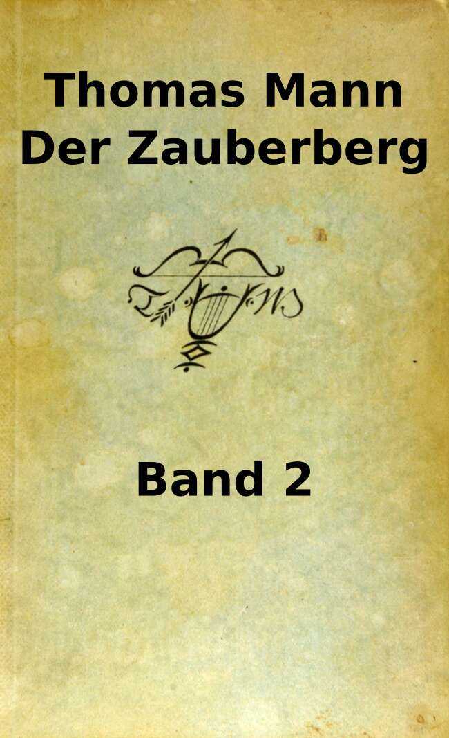 Der Zauberberg. Zweiter Band cover