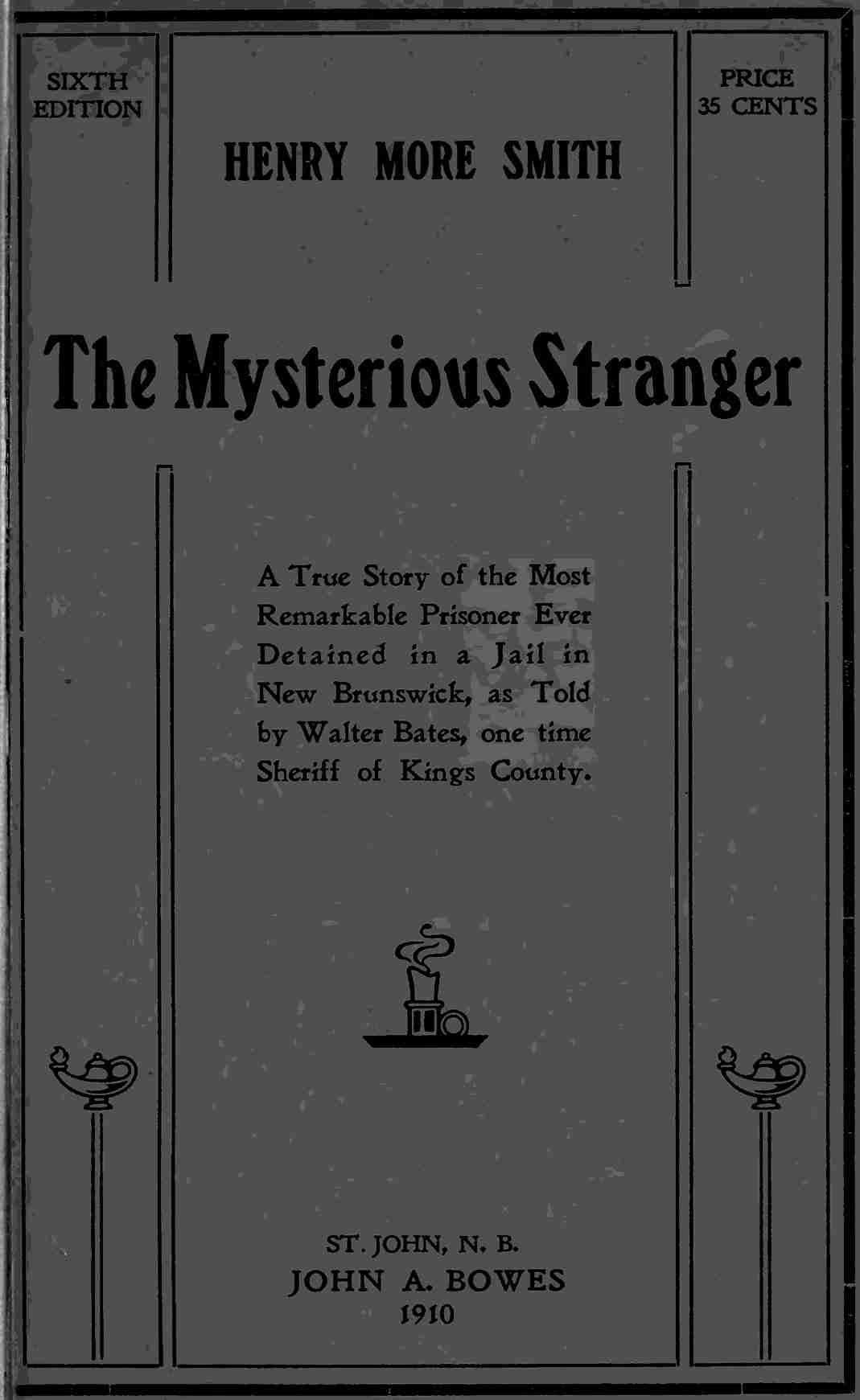 Henry More Smith: The Mysterious Stranger cover