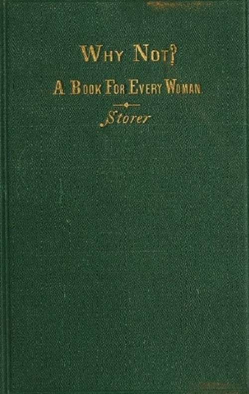 Why not? A book for every woman cover