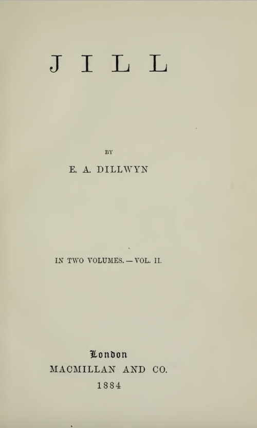 Jill, Vol. 2 (of 2) cover
