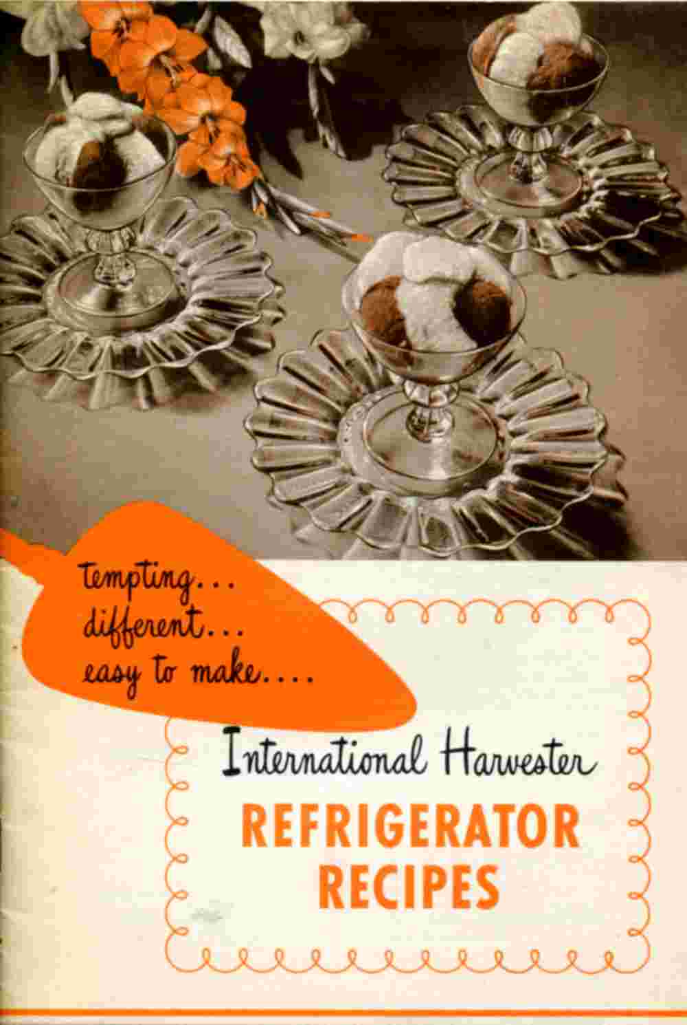 International Harvester Refrigerator Recipes cover
