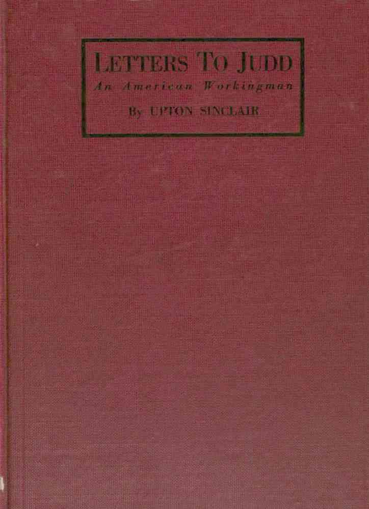 Letters to Judd, an American Workingman cover