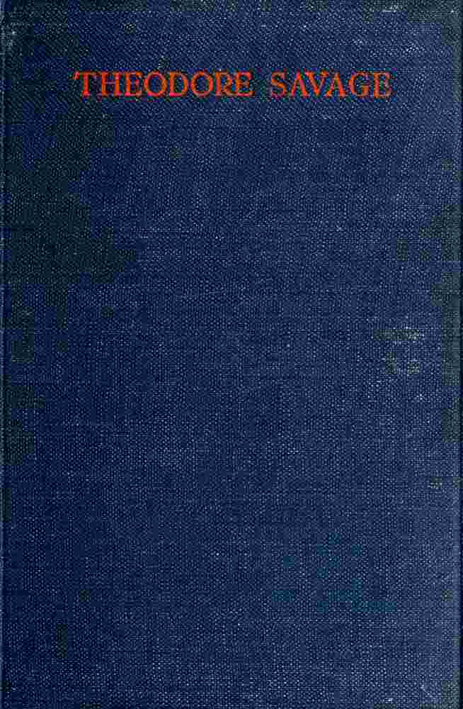 Theodore Savage: A Story of the Past or the Future cover
