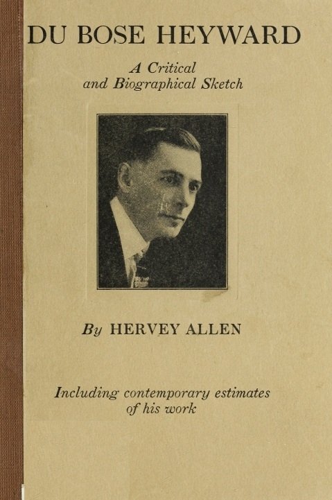 Du Bose Heyward: A Critical and Biographical Sketch cover