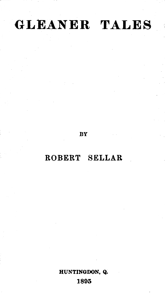 Gleaner Tales cover