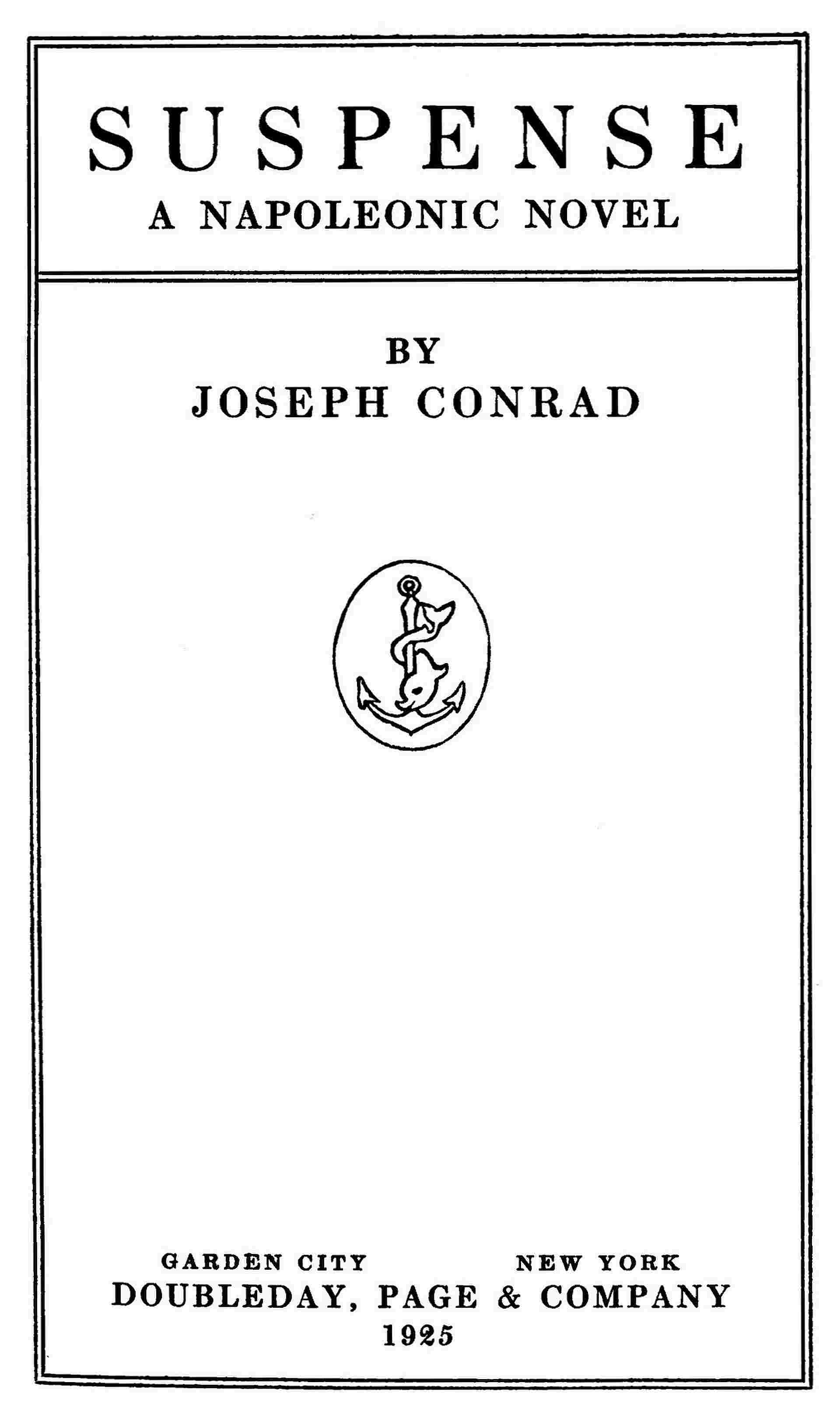 Suspense: A Napoleonic Novel cover