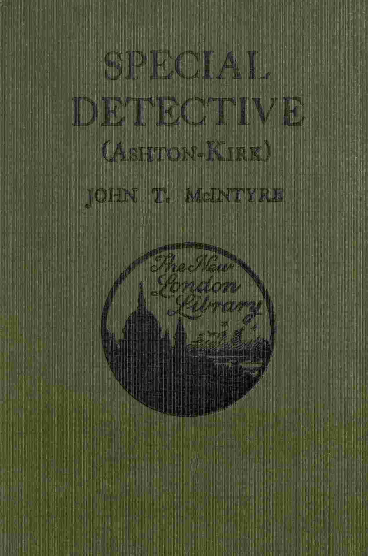 Special Detective (Ashton-Kirk) cover