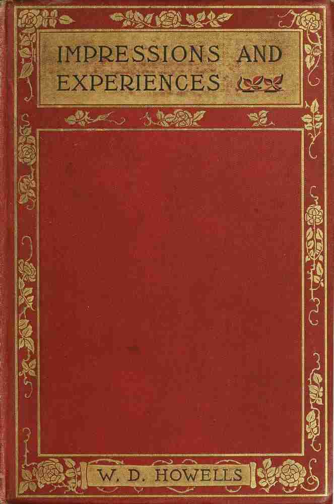 Impressions and experiences cover