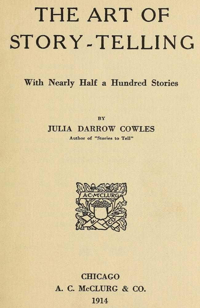 The Art of Story-Telling, with nearly half a hundred stories cover