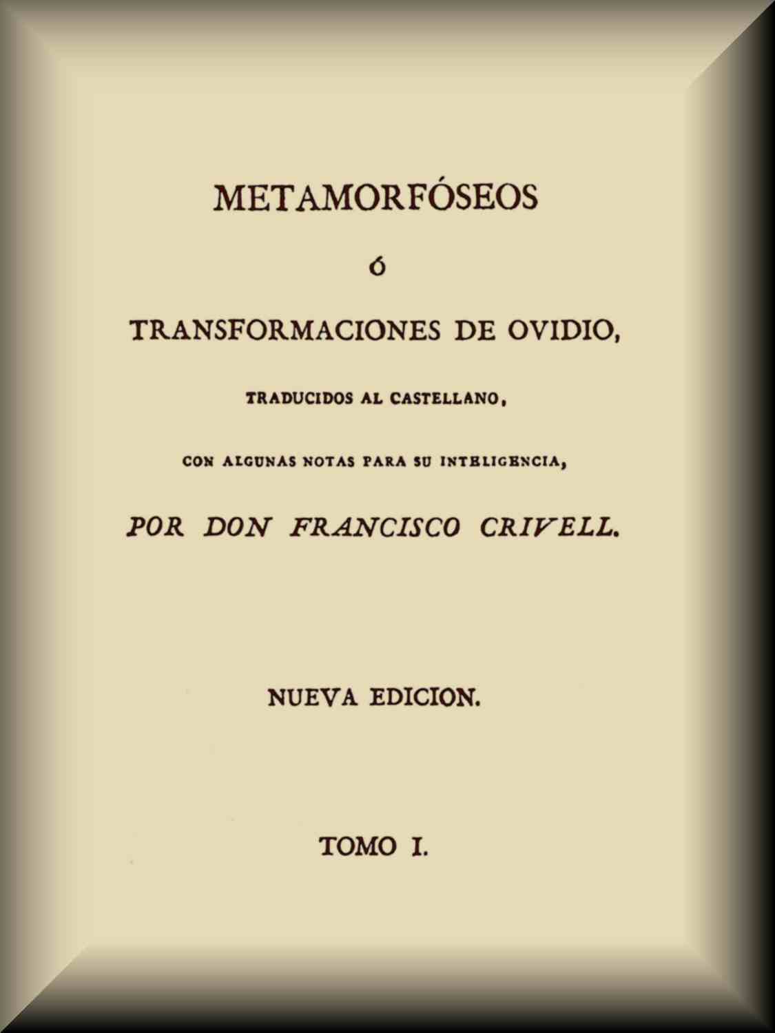 Metamorfóseos o Transformaciones (1 de 4) cover