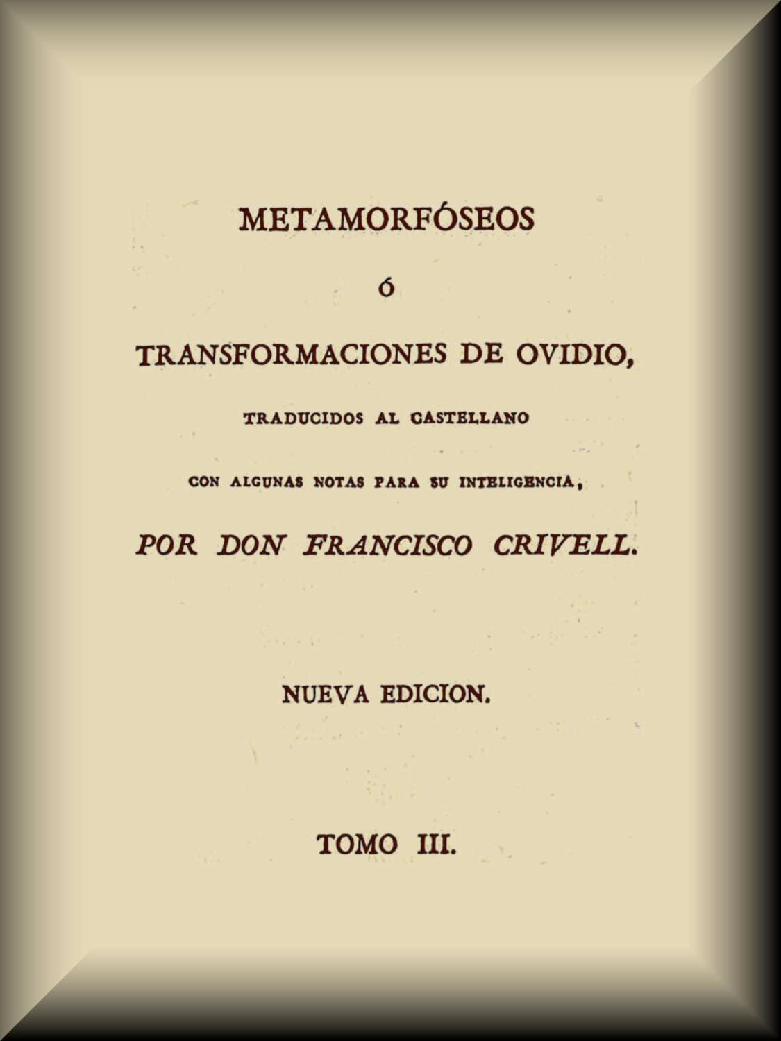 Metamorfóseos o Transformaciones (3 de 4) cover