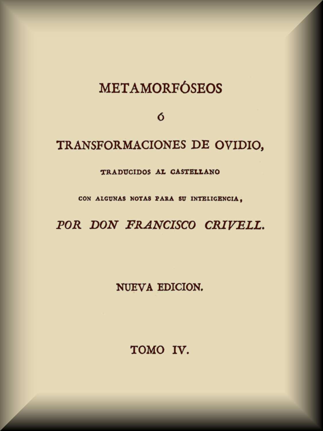 Metamorfóseos o Transformaciones (4 de 4) cover