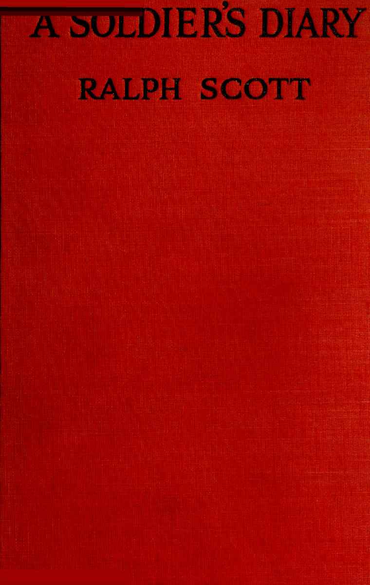 A Soldier's Diary cover
