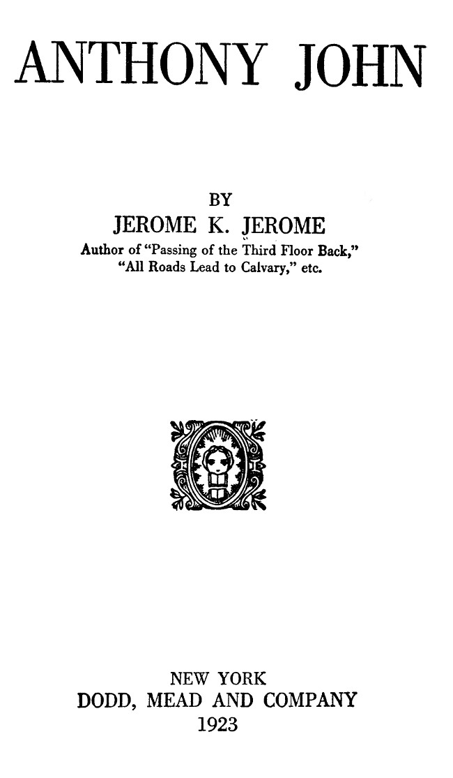 Anthony John cover