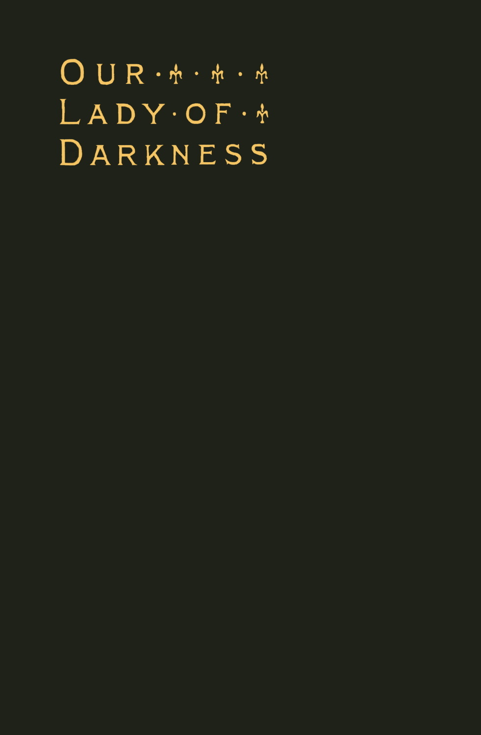 Our Lady of Darkness cover