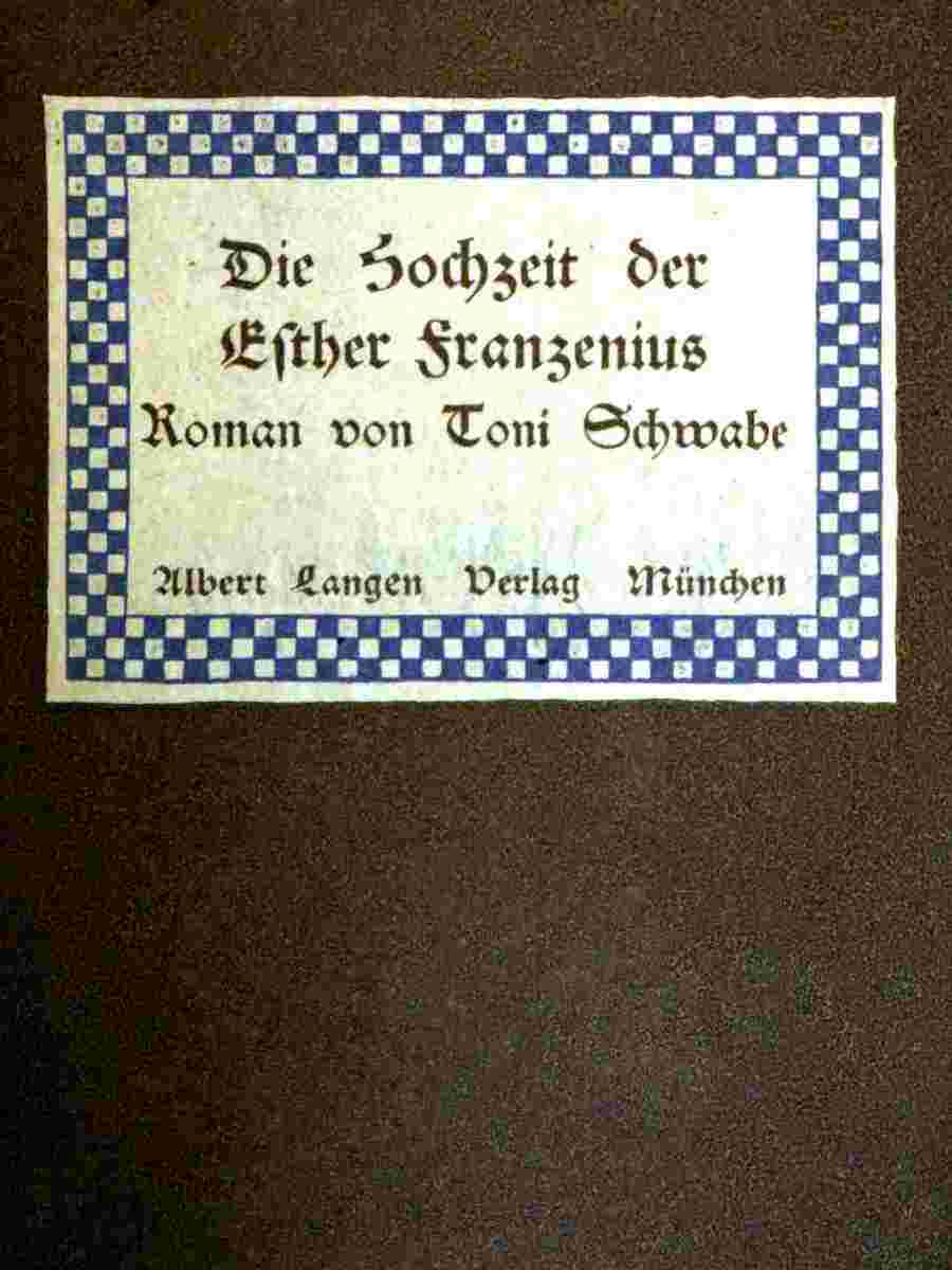 Die Hochzeit der Esther Franzenius: Roman cover