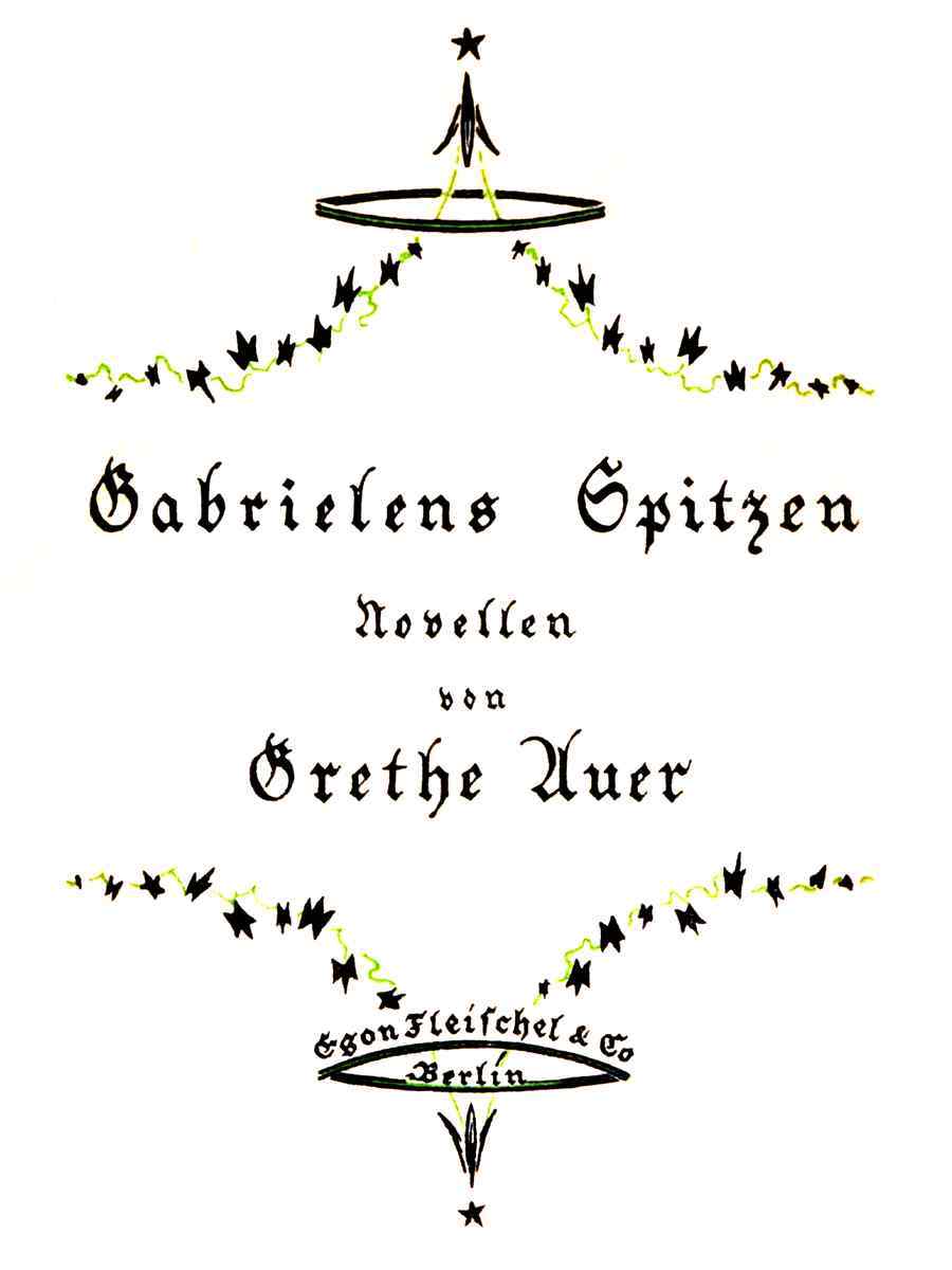 Gabrielens Spitzen: Zwei Novellen cover