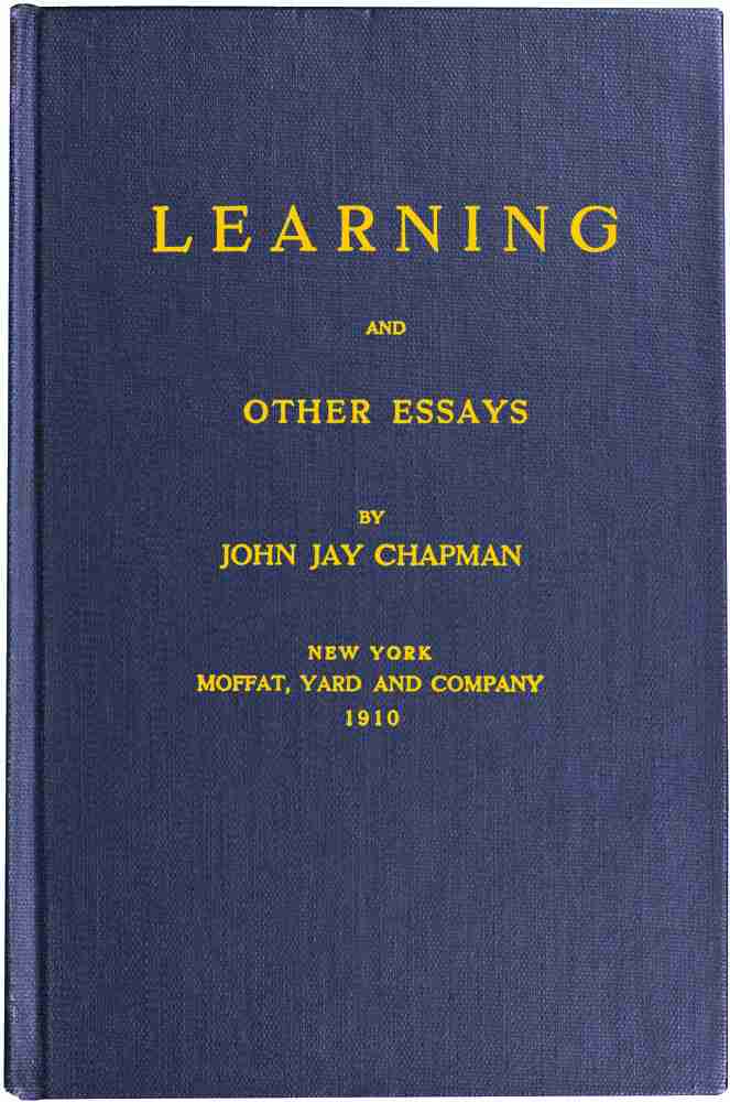Learning and Other Essays cover