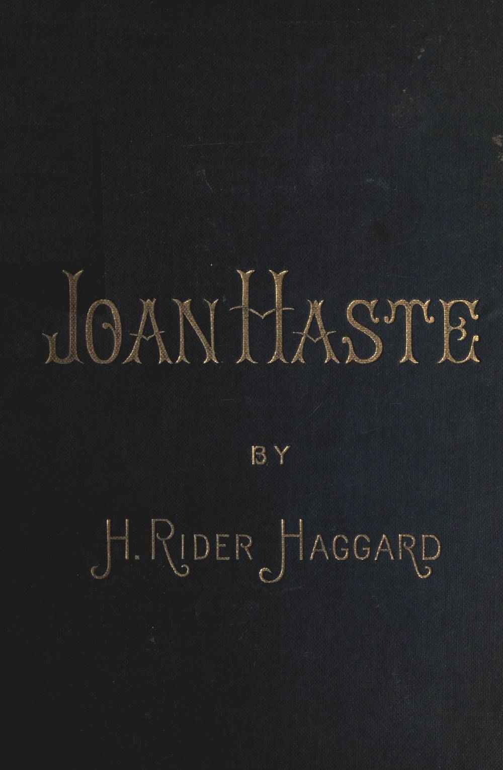 Joan Haste cover
