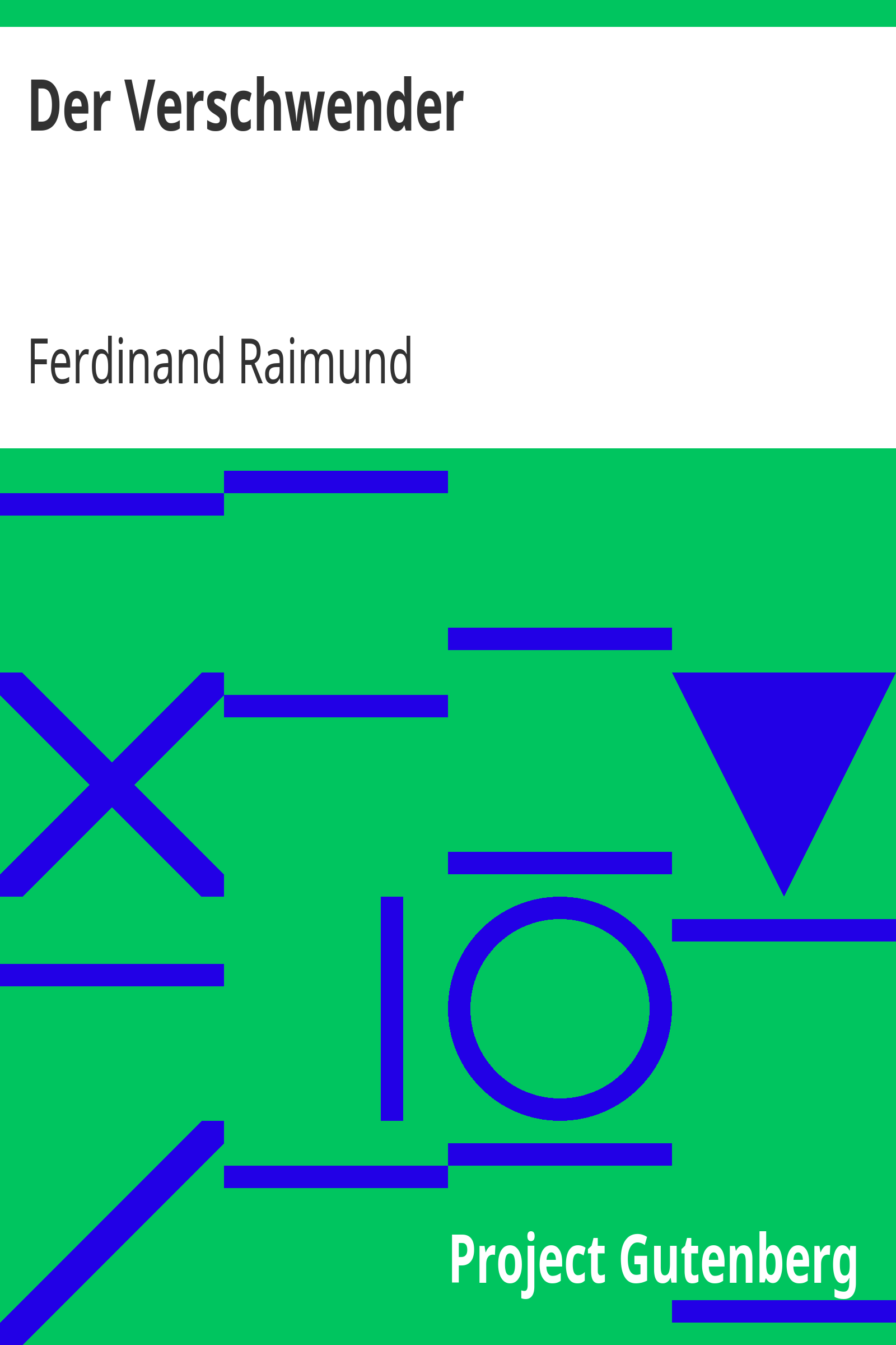 Der Verschwender cover
