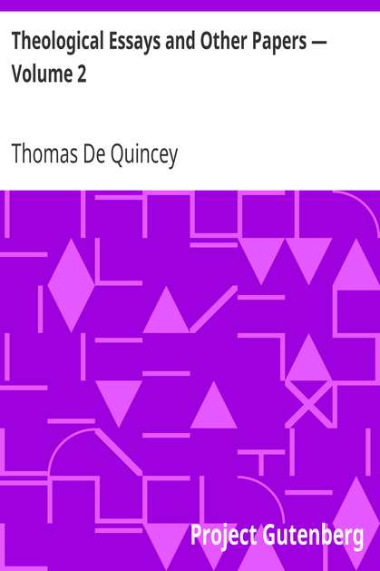 Theological Essays and Other Papers — Volume 2 cover
