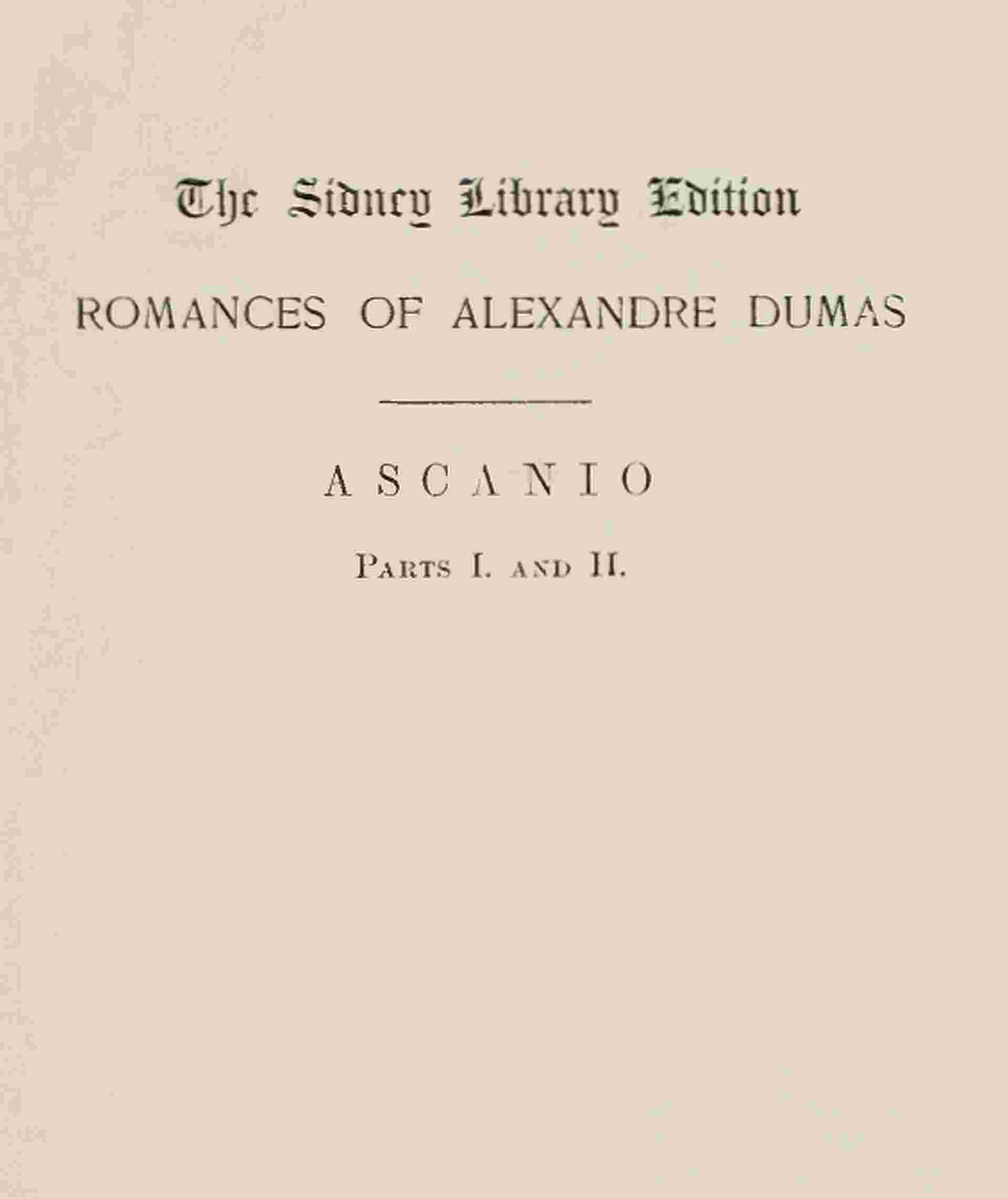 Ascanio cover