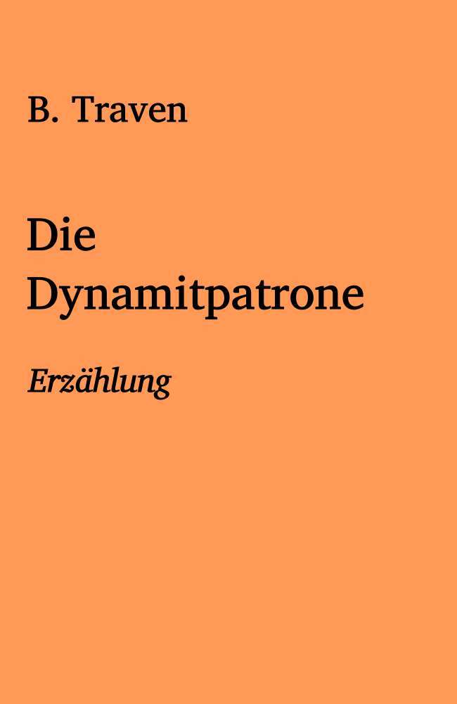 Die Dynamitpatrone cover