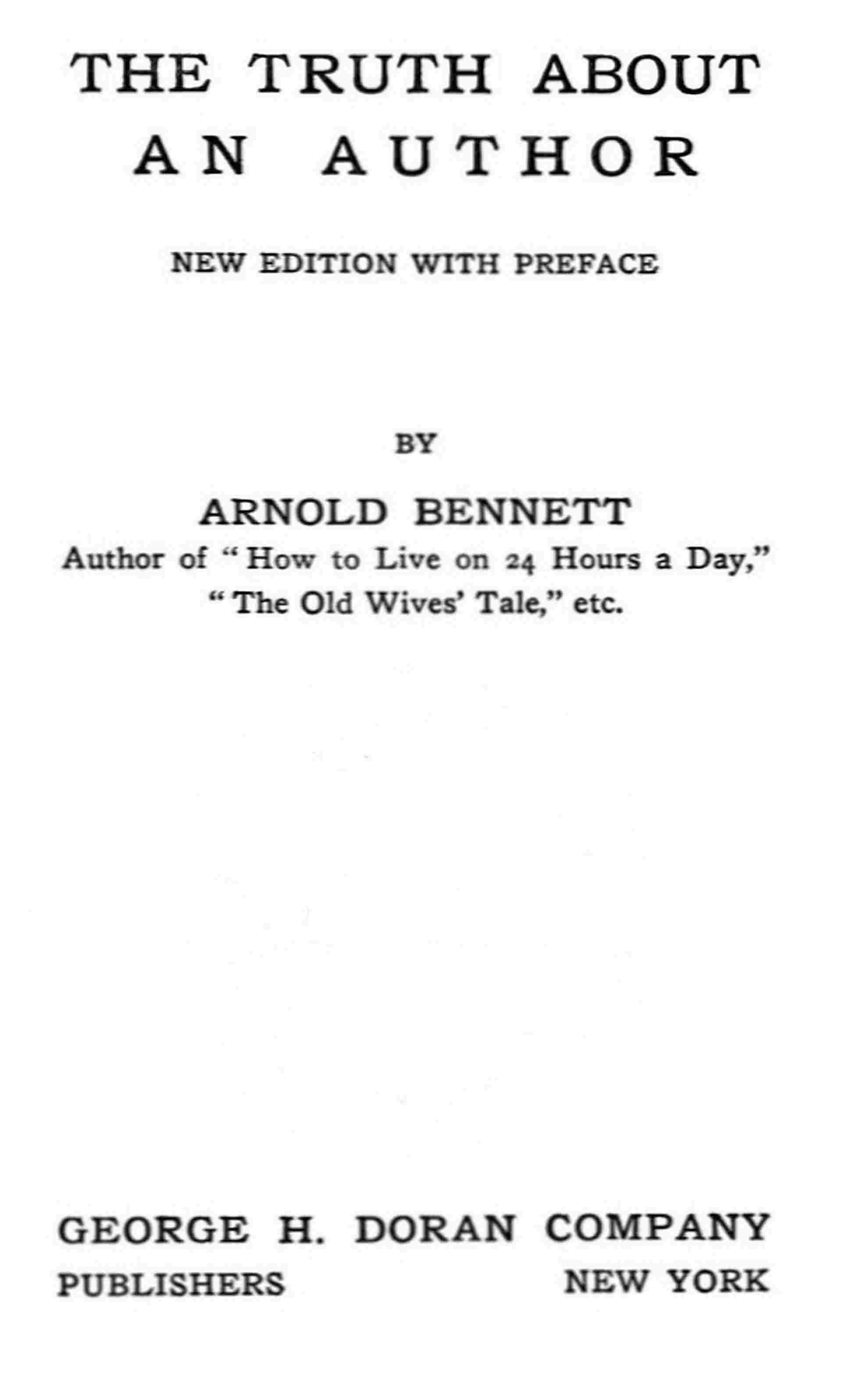 The Truth About an Author cover