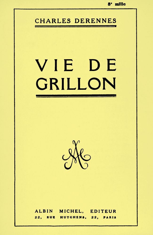 Vie de Grillon cover