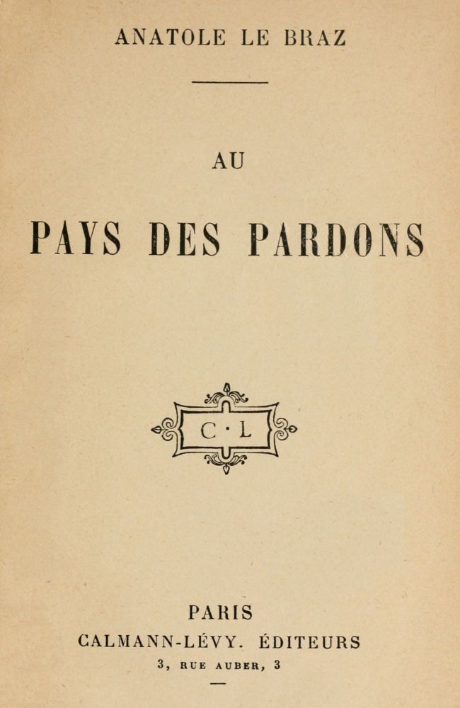 Au pays des pardons cover