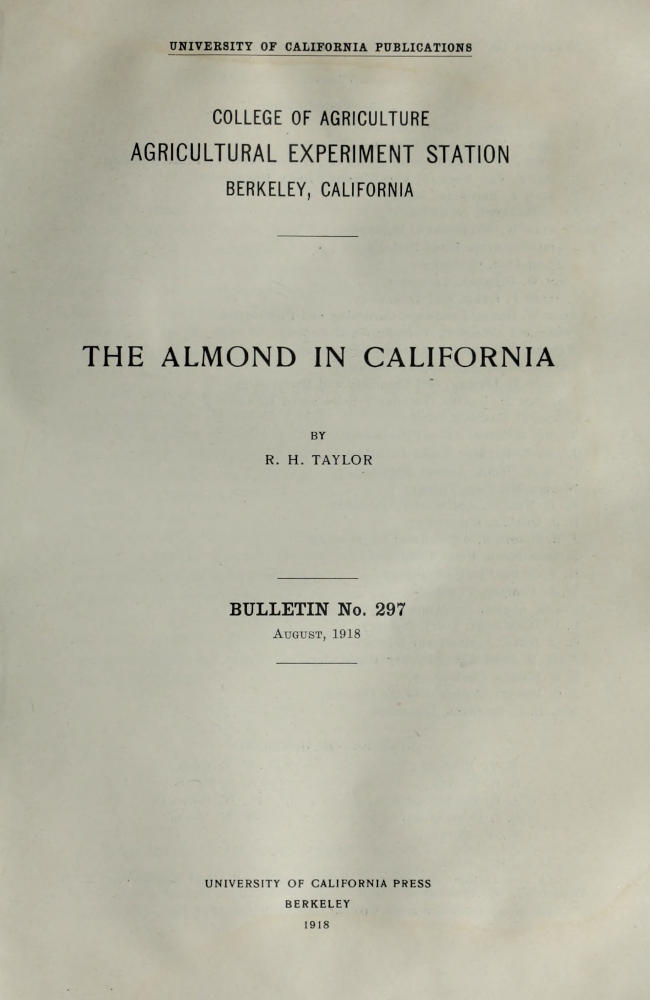 The Almond in California cover
