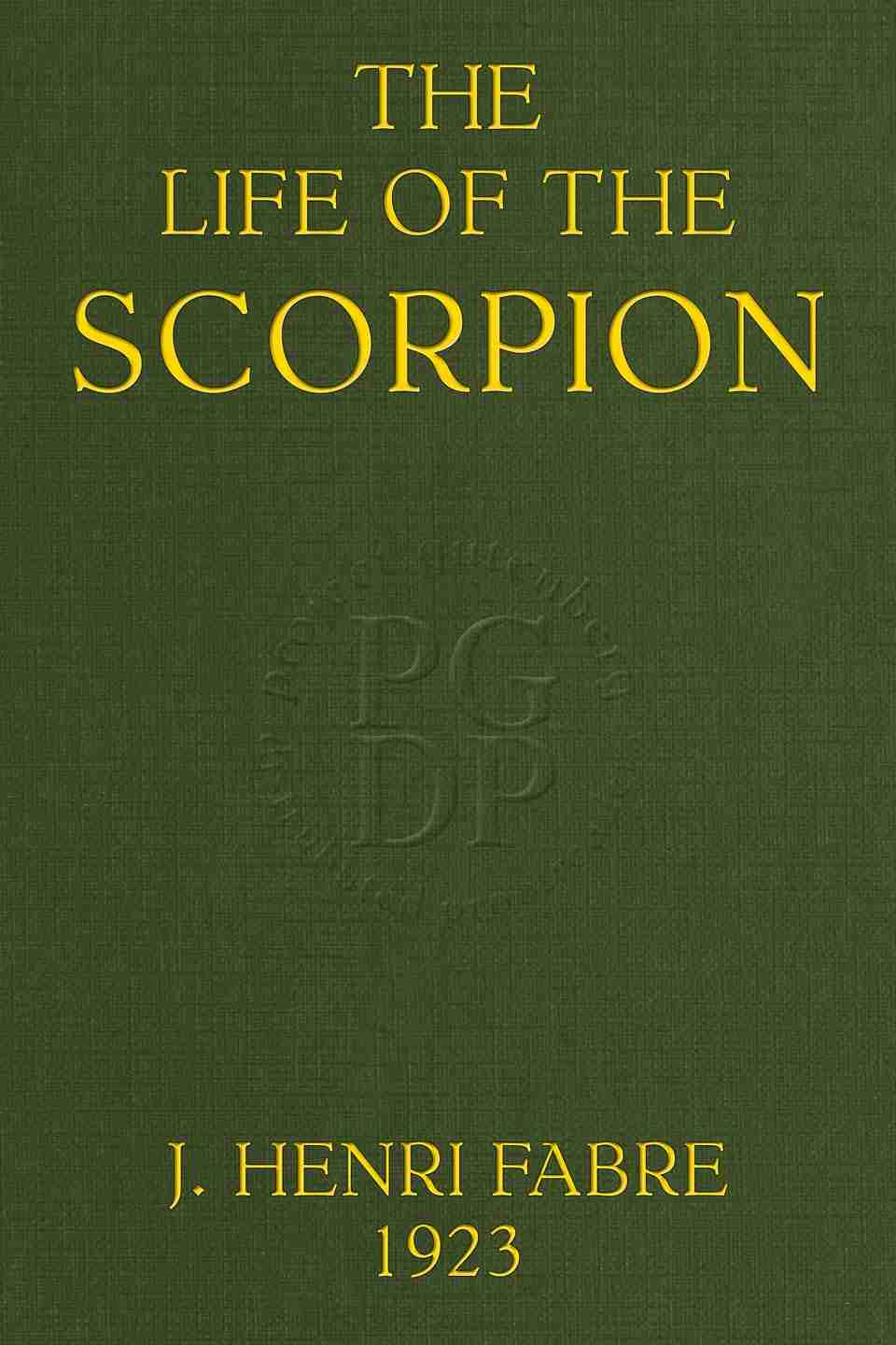The Life of the Scorpion cover