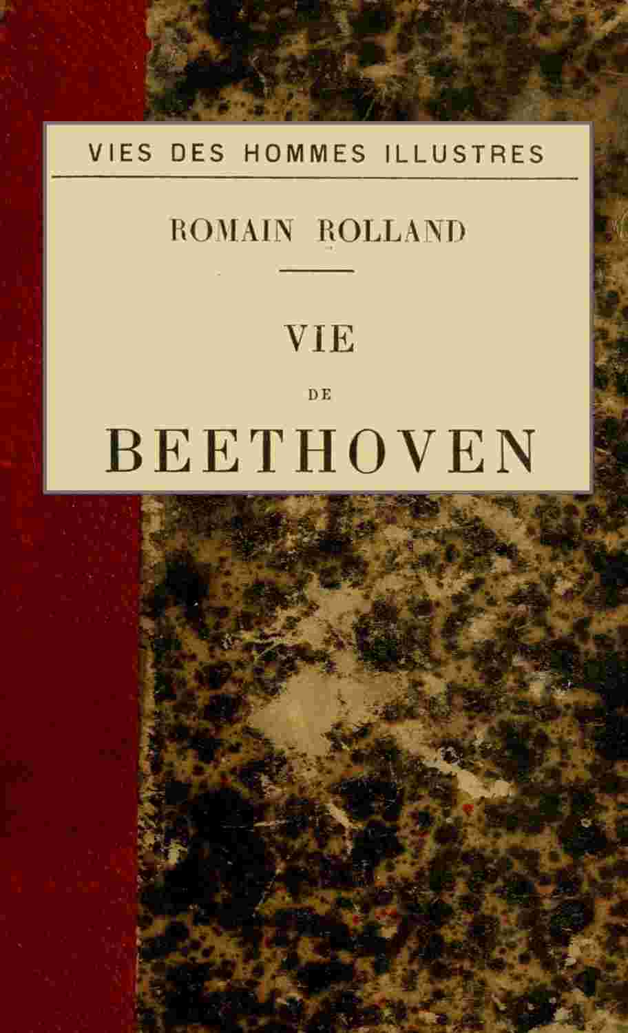 Vie de Beethoven cover