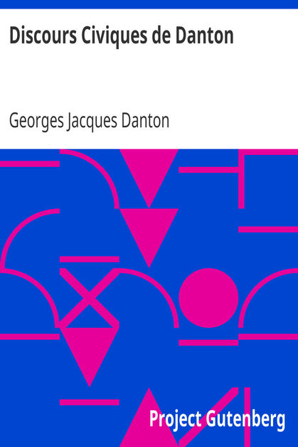 Discours Civiques de Danton cover