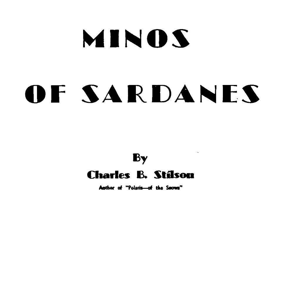 Minos of Sardanes cover