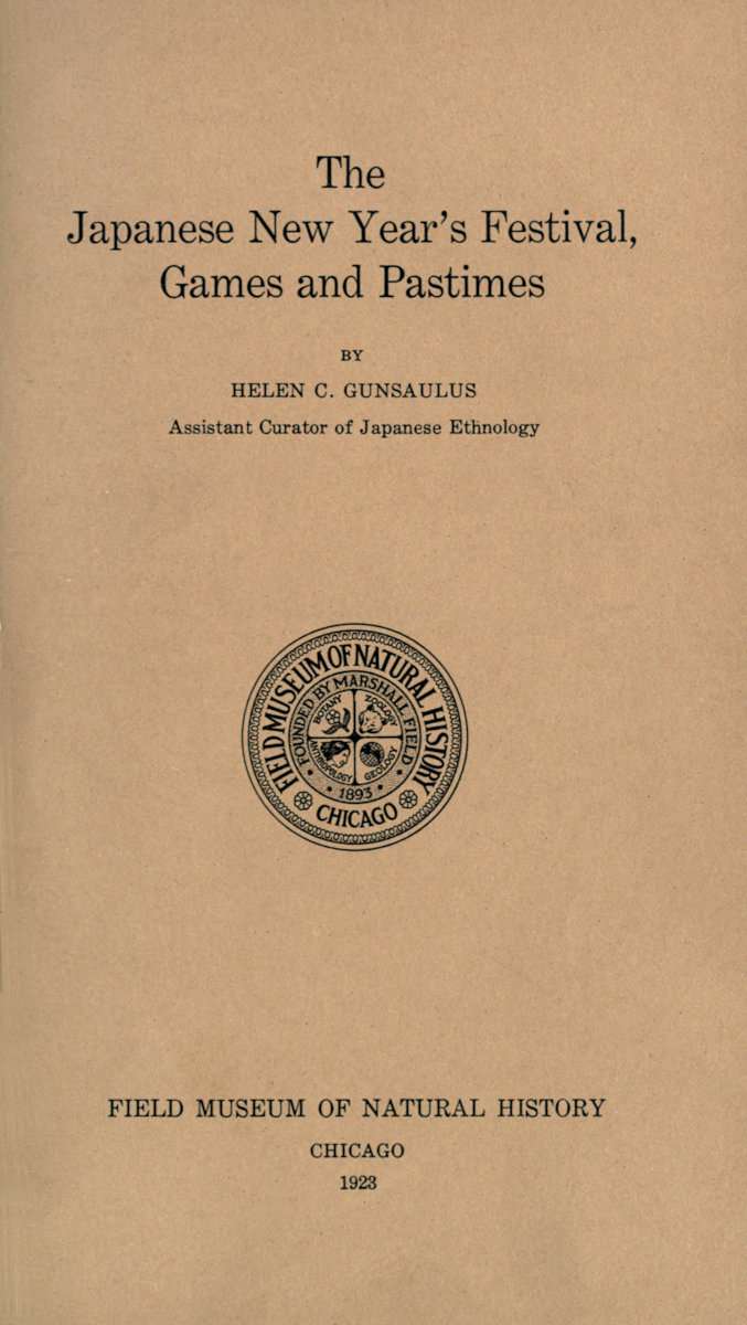 The Japanese New Year's Festival, Games and Pastimes cover