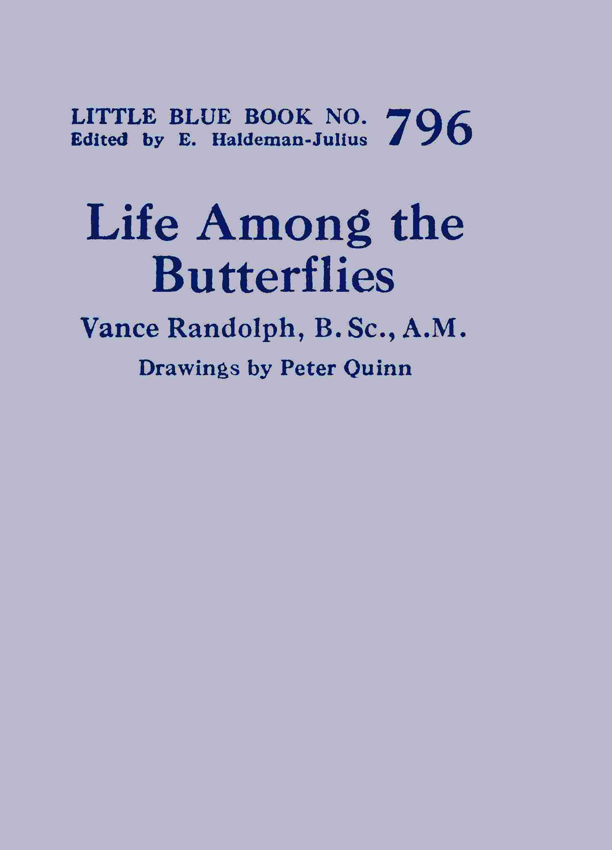 Life among the butterflies cover