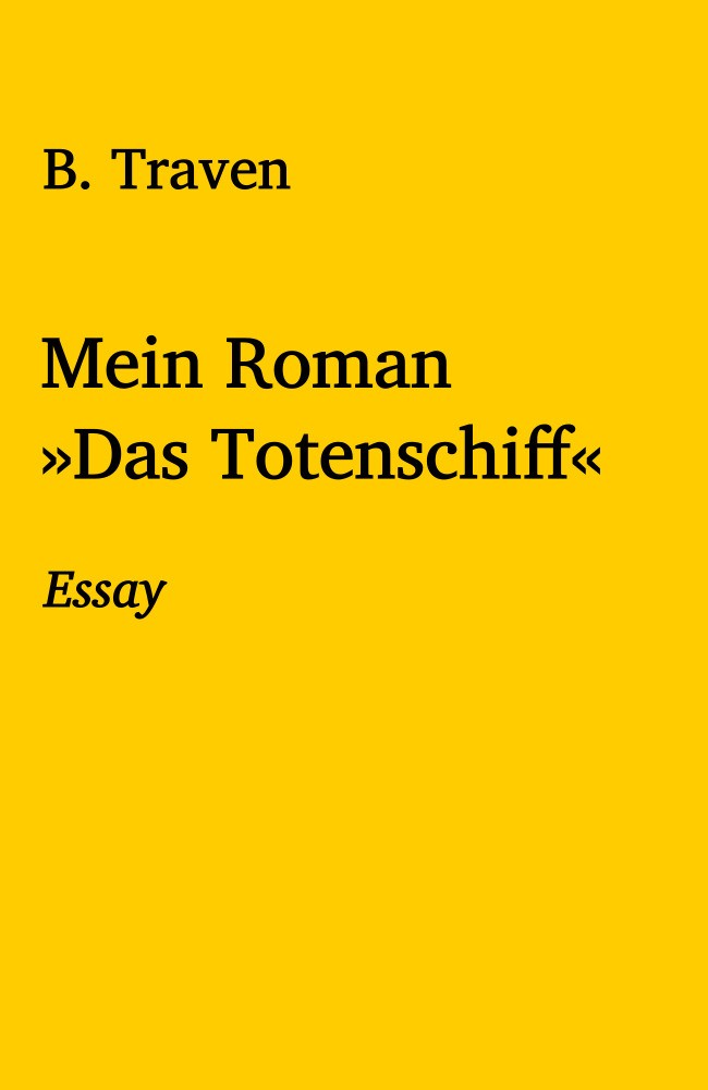 Mein Roman »Das Totenschiff« cover