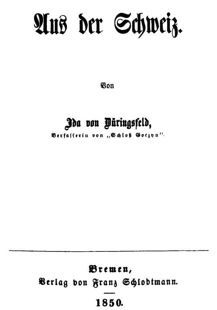Aus der Schweiz cover