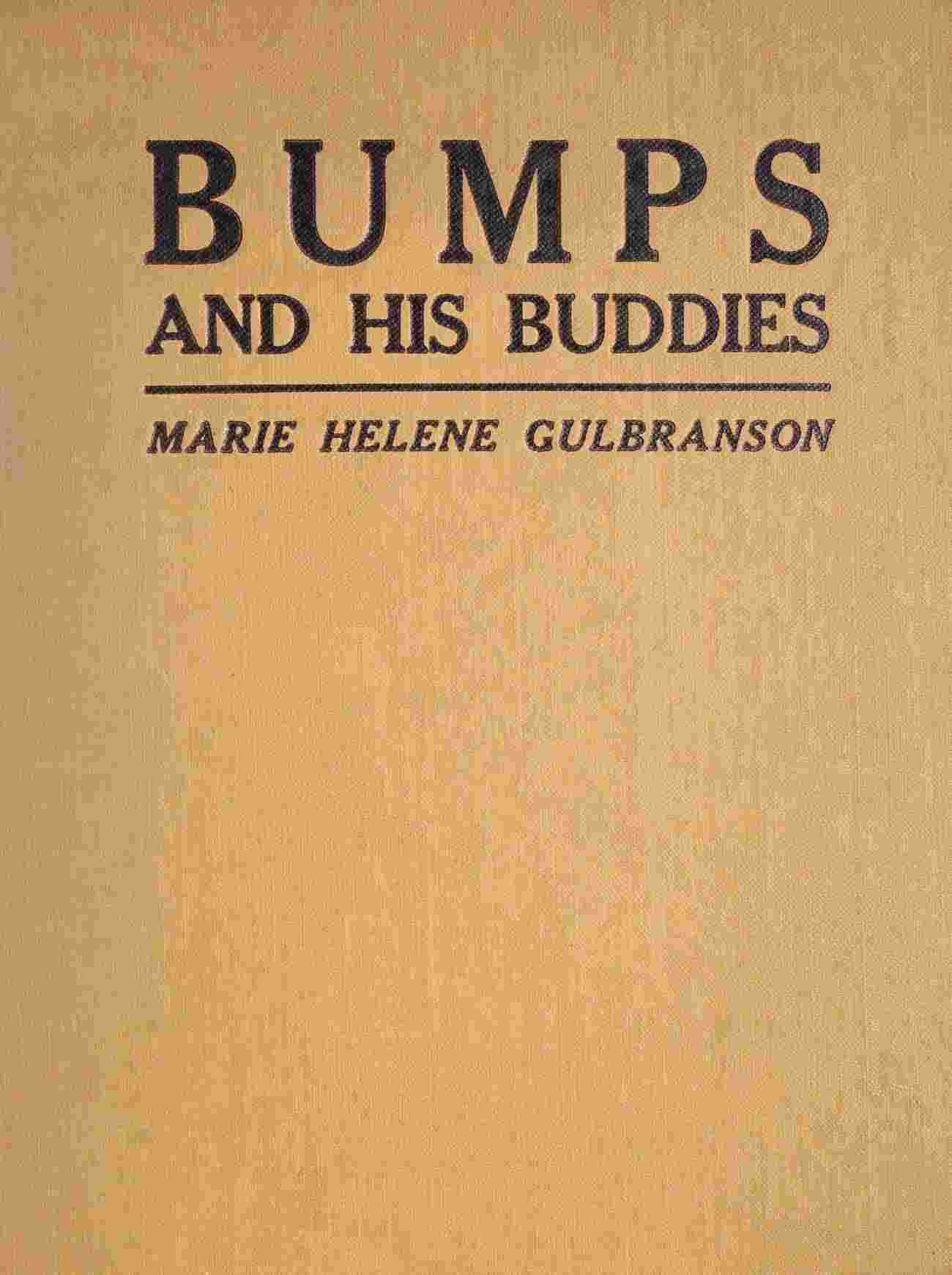 Bumps and His Buddies cover