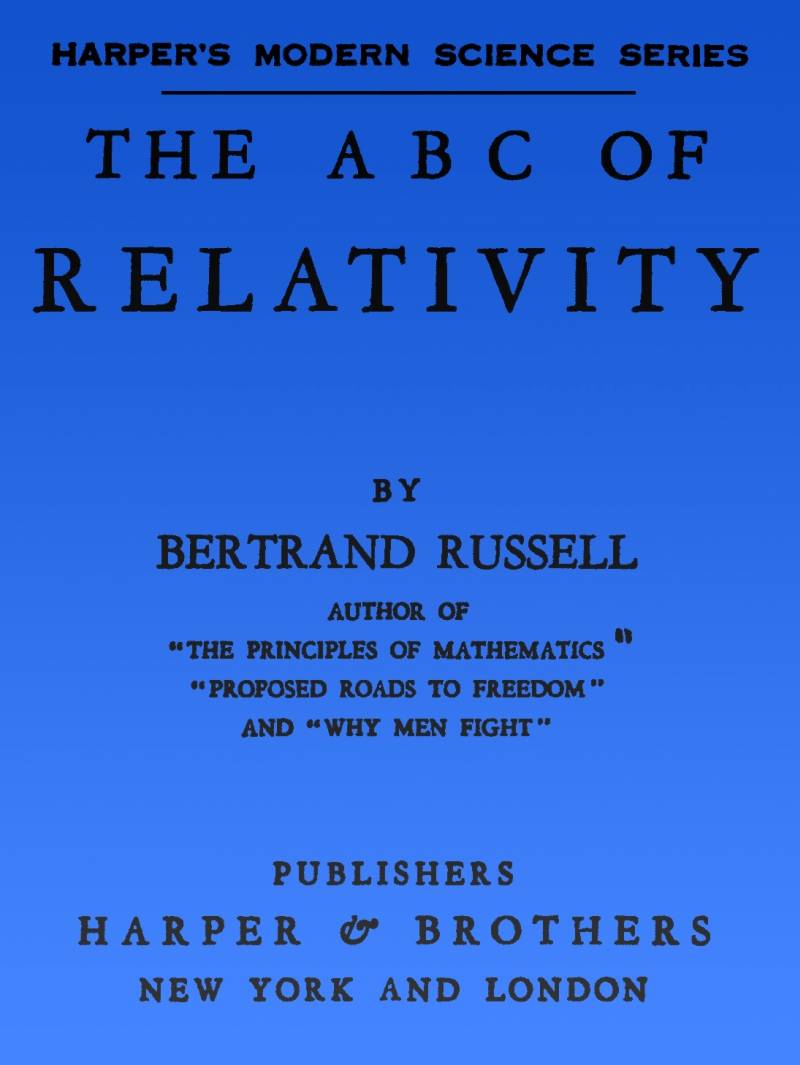 The A B C of Relativity cover