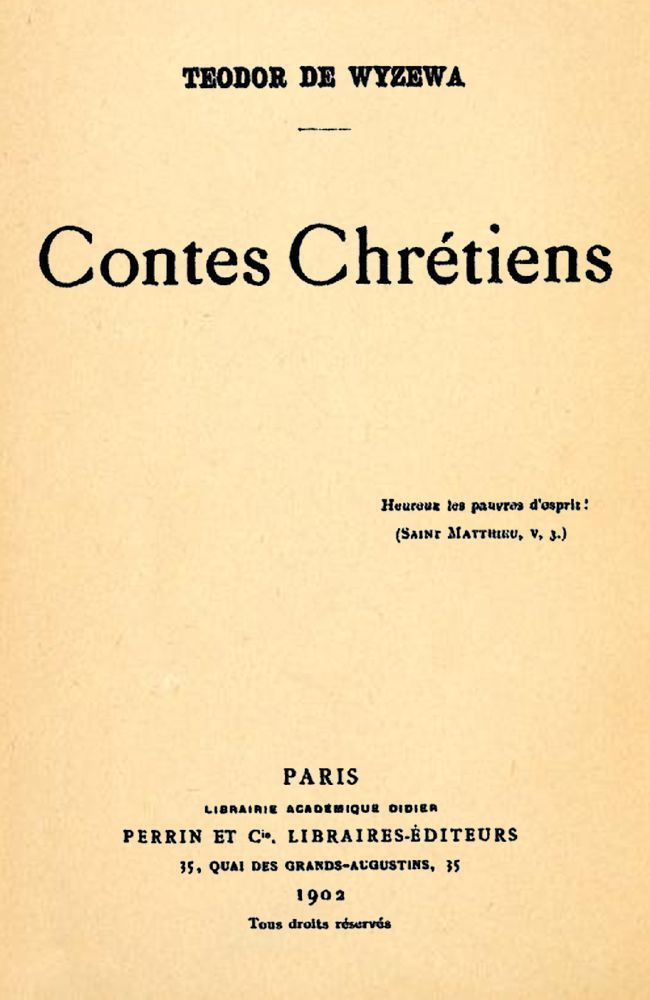 Contes Chrétiens cover