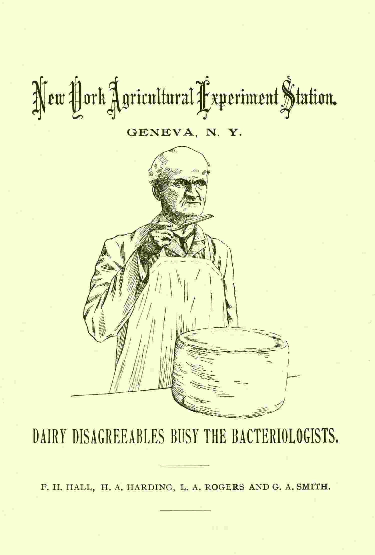 Dairy Disagreeables Busy the Bacteriologists cover