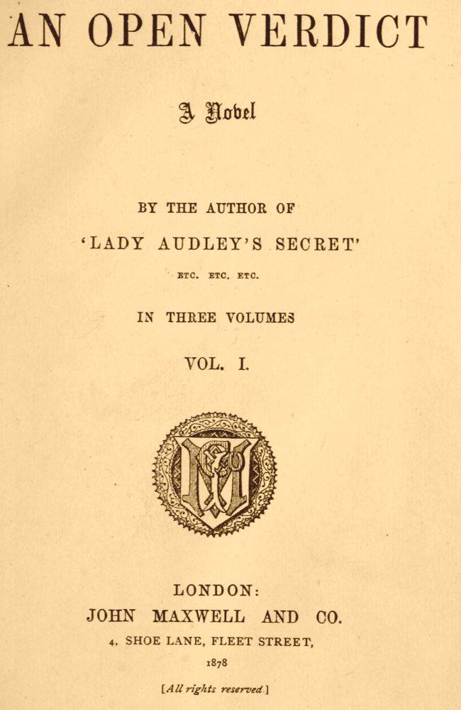 An open verdict cover