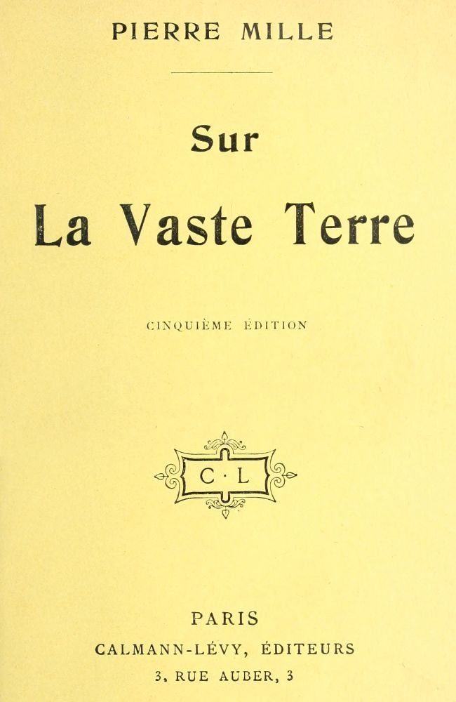 Sur la vaste Terre cover