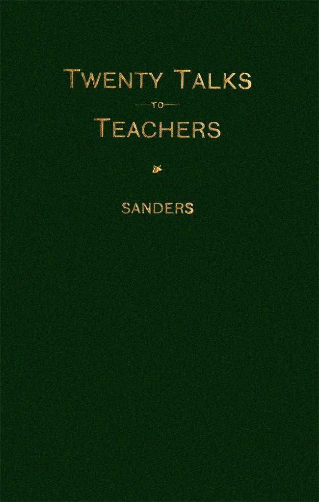 Twenty Talks to Teachers cover