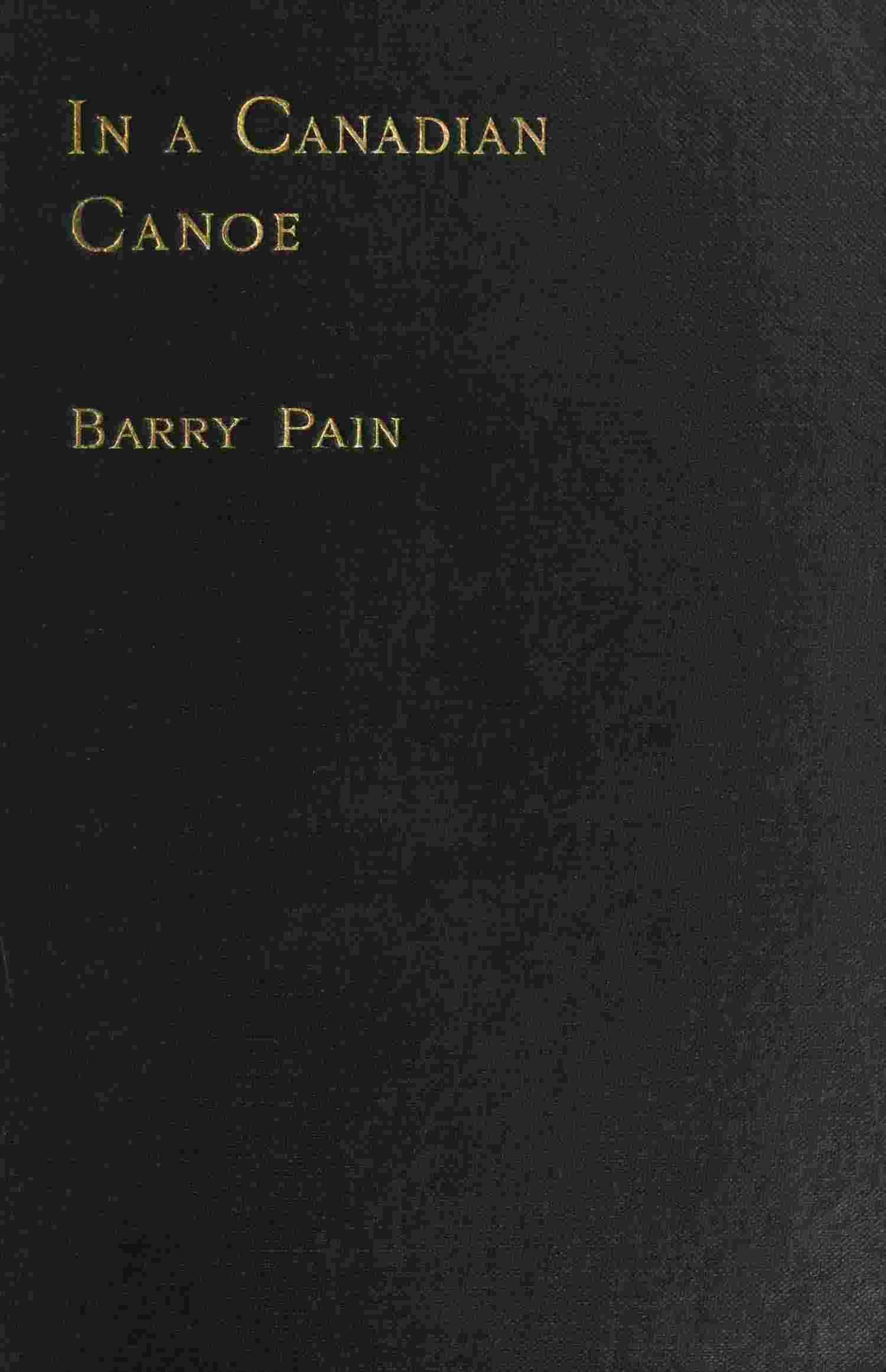 In a Canadian Canoe; The Nine Muses Minus One, and Other Stories cover