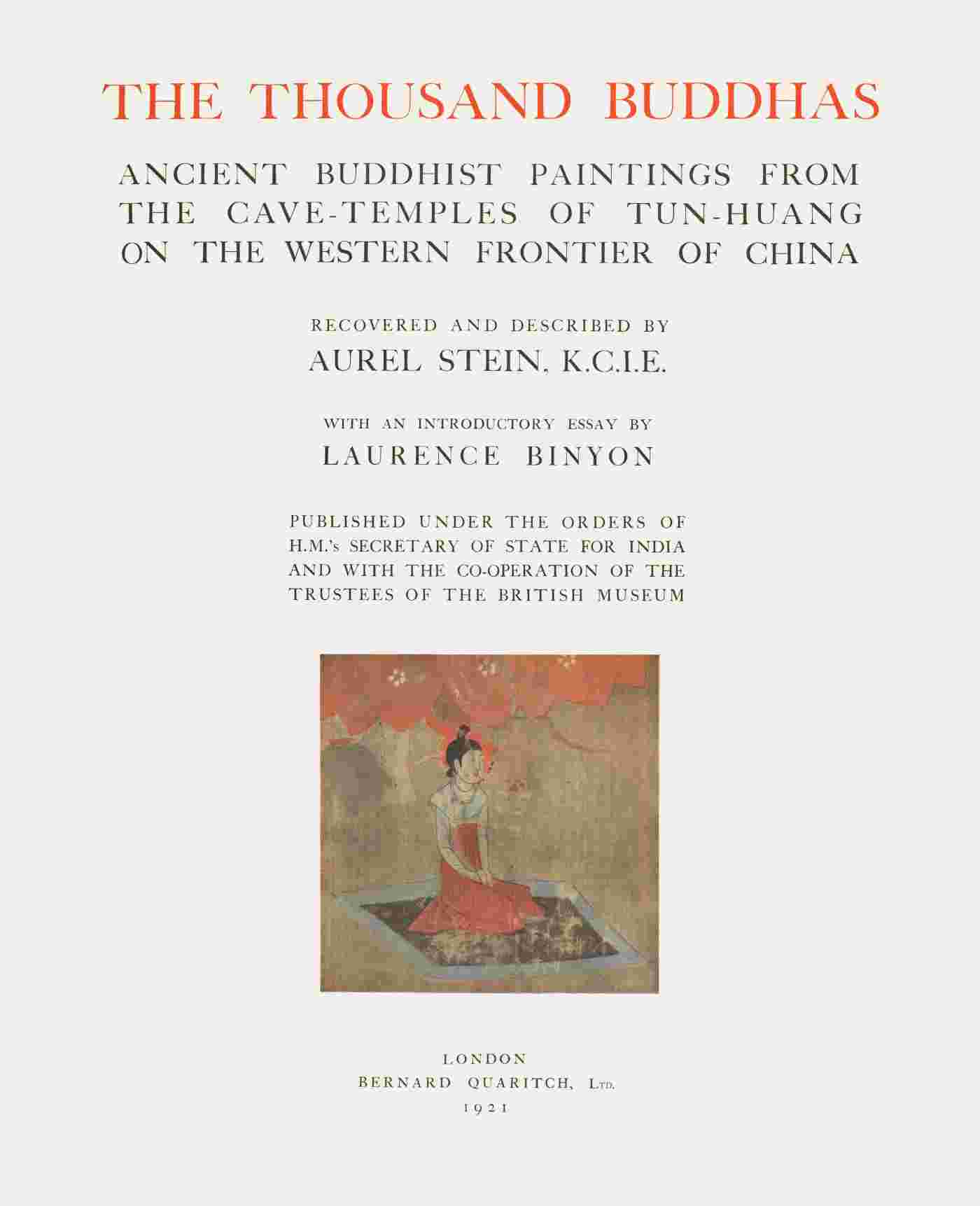 The Thousand Buddhas / Ancient Buddhist Paintings from the Cave-Temples of Tun-huang on the Western Frontier of China cover