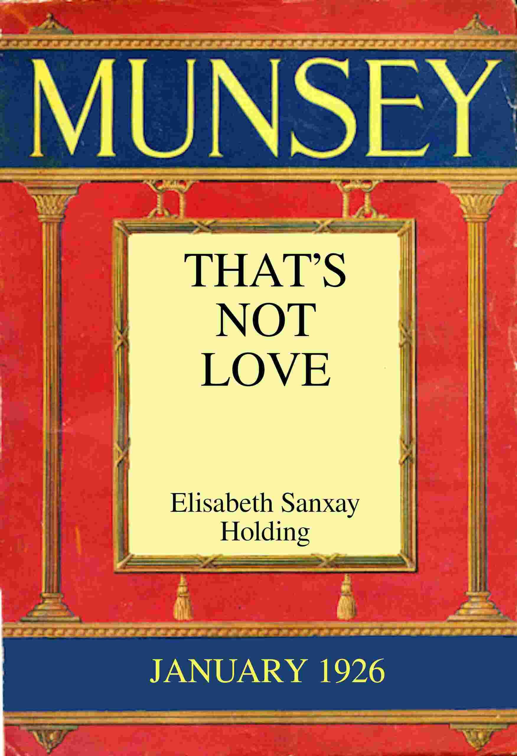 That's Not Love cover